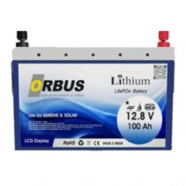 Orbus 12.8 Volt 100 Amper LifePo4 Lityum Akü