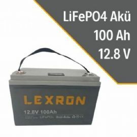 Lexron 12,8V 100 Amper LiFePO4 Lityum Akü